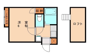 エムビル香椎参道A棟の物件間取画像